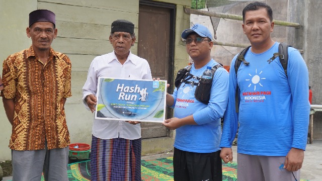 DPD Matahari Pagi Indonesia Kota Medan Gelar Hash Run dan Baksos di desa Suka Makmur, Sikabung-kabung