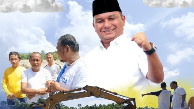 Bakhtiar Sibarani Kerahkan Tiga Unit Ekskavator Bantu Pemulihan Pasca Banjir, Luapan Sungai Aek Sirahar Masih Mengancam